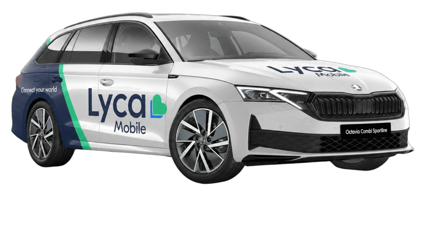 Lyca Mobile Skoda fleet vehicle